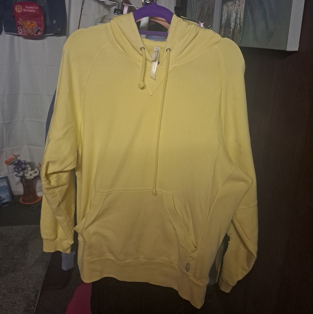 Free People Oversized sweatshirt, Light Yellow